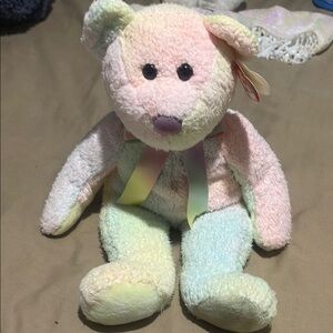 Ty Pink and Blue Stuffed Bunny